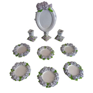 Haft-Sin Schalenset voor Nowruz – Rose (9-delig)