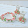 Haft-Sin Schalenset met Spiegel voor Nowruz – Rose Light (10-delig)