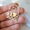 Perzische messing ketting minimalistisch voor dames Morghe Amin