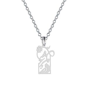 Zilveren Ketting Morghe Eshgh – Perzische Kalligrafie Hanger