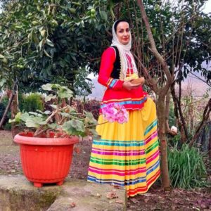 Perzisch Gilani Traditioneel Kleding Set voor Vrouwen