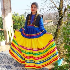 Perzisch Traditioneel Gilaki Kleding Set voor Meisjes