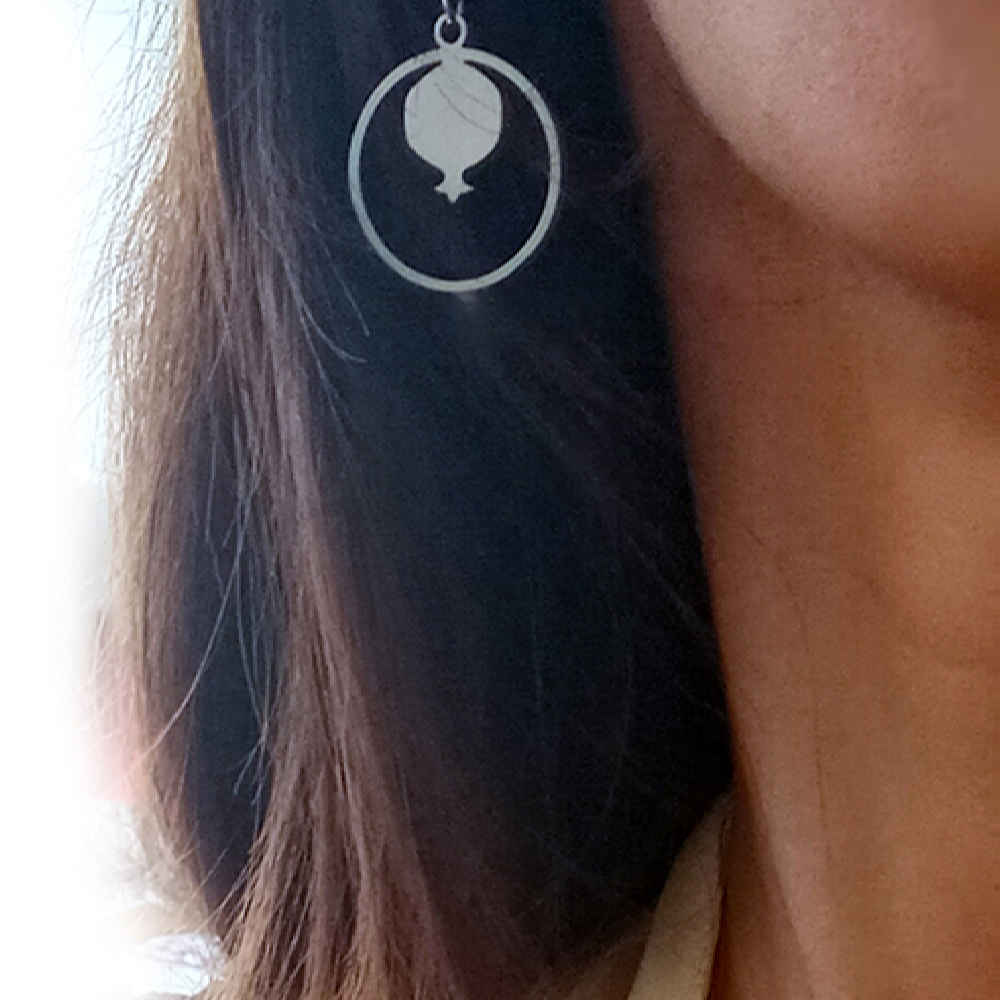 Perzische Stalen Oorbellen Model Anar