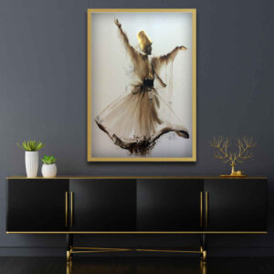Perzisch Canvas Kunst – Rumi Kalligrafie
