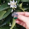 Perzische Zilveren Ring met Jade Edelsteen voor Dames