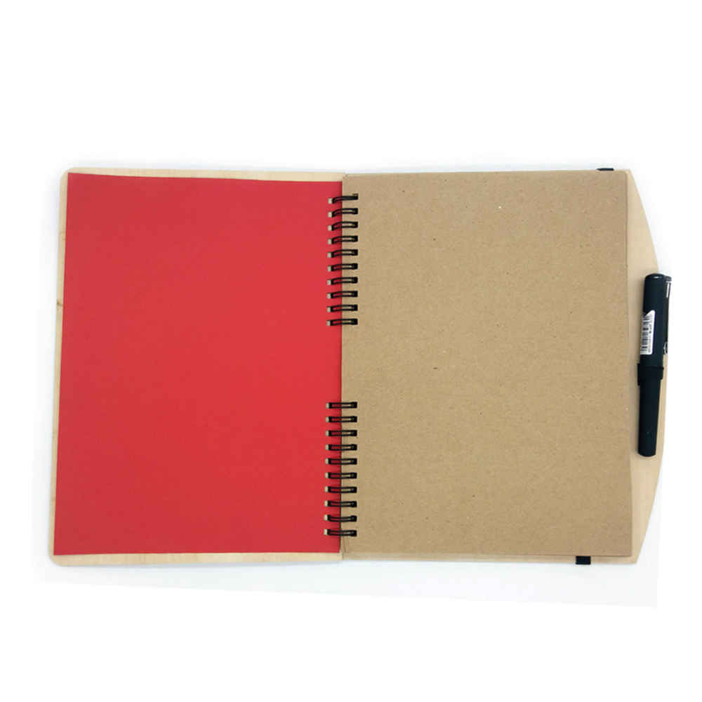 Perzisch Houten Notitieboek – Niets Ontwerp, Minimalistische Houten Kaft