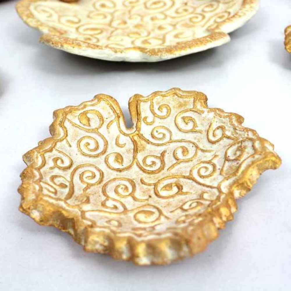 Aardewerk Haftseen Set met Spiegel voor Nowruz – Barg Goud