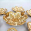 Aardewerken Haftseen Set Schalen voor Nowruz – Gouden Bloem