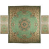 Perzisch Beddengoed Set – Oosterse Stijl Tweepersoons met Termeh Stof – Groen Reyhan