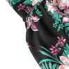 Damesmode Jurk Model Farimah – Zwart met Bloemen