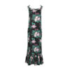 Damesmode Jurk Model Farimah – Zwart met Bloemen