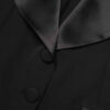 Damesmode Mouwloos Blazer Model Dorsa – Zwart