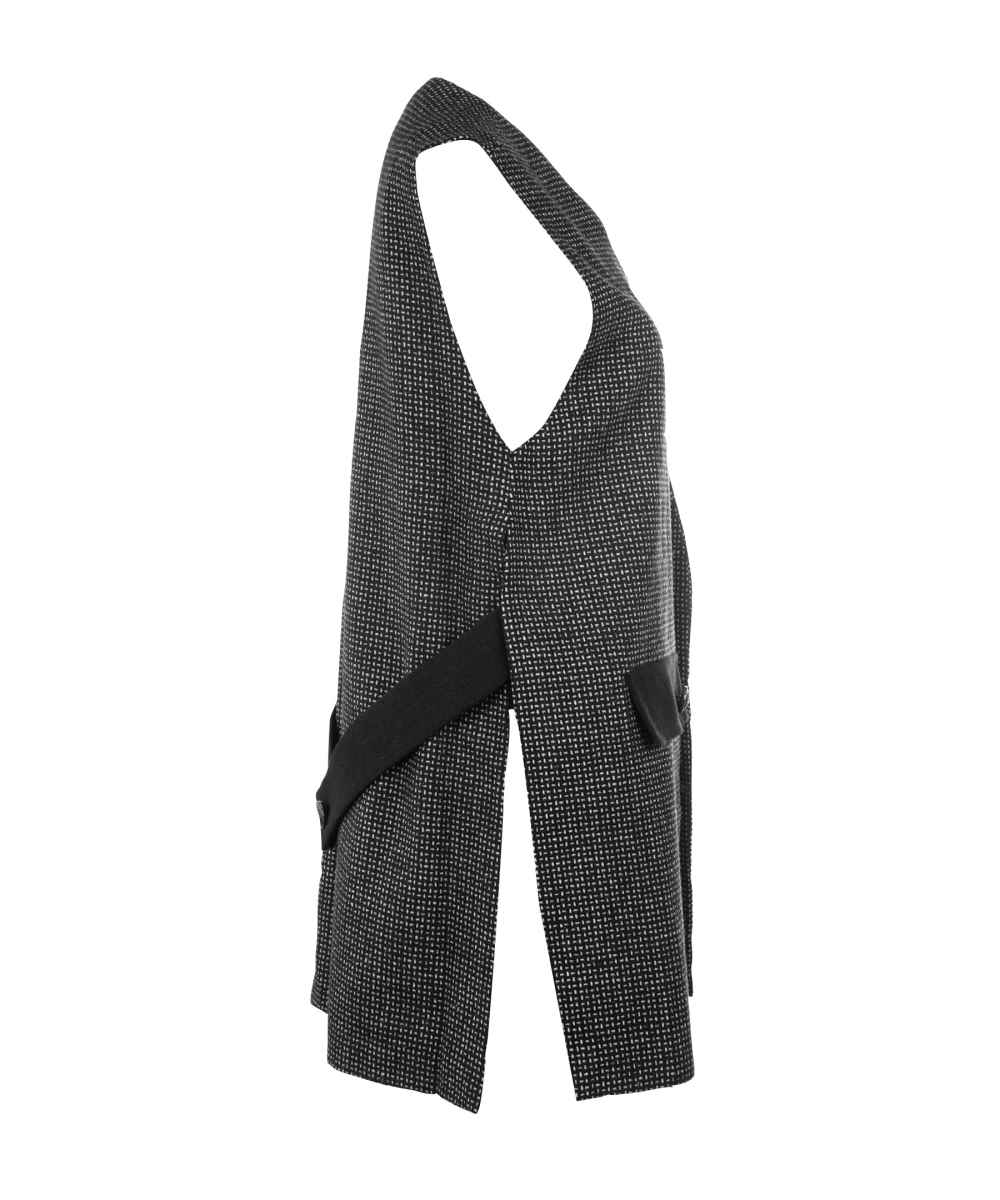 Damesmode Mouwloos Blazer Model Gandom – Grijs