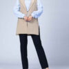 Damesmode Mouwloos Blazer Model Mehrsa – Geruit