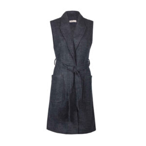 Damesmode Mouwloos Blazer Model Shamim – Grijs