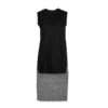 Damesmode Mouwloze Jurk met Parel Design – Zwart