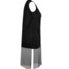 Damesmode Mouwloze Jurk met Parel Design – Zwart