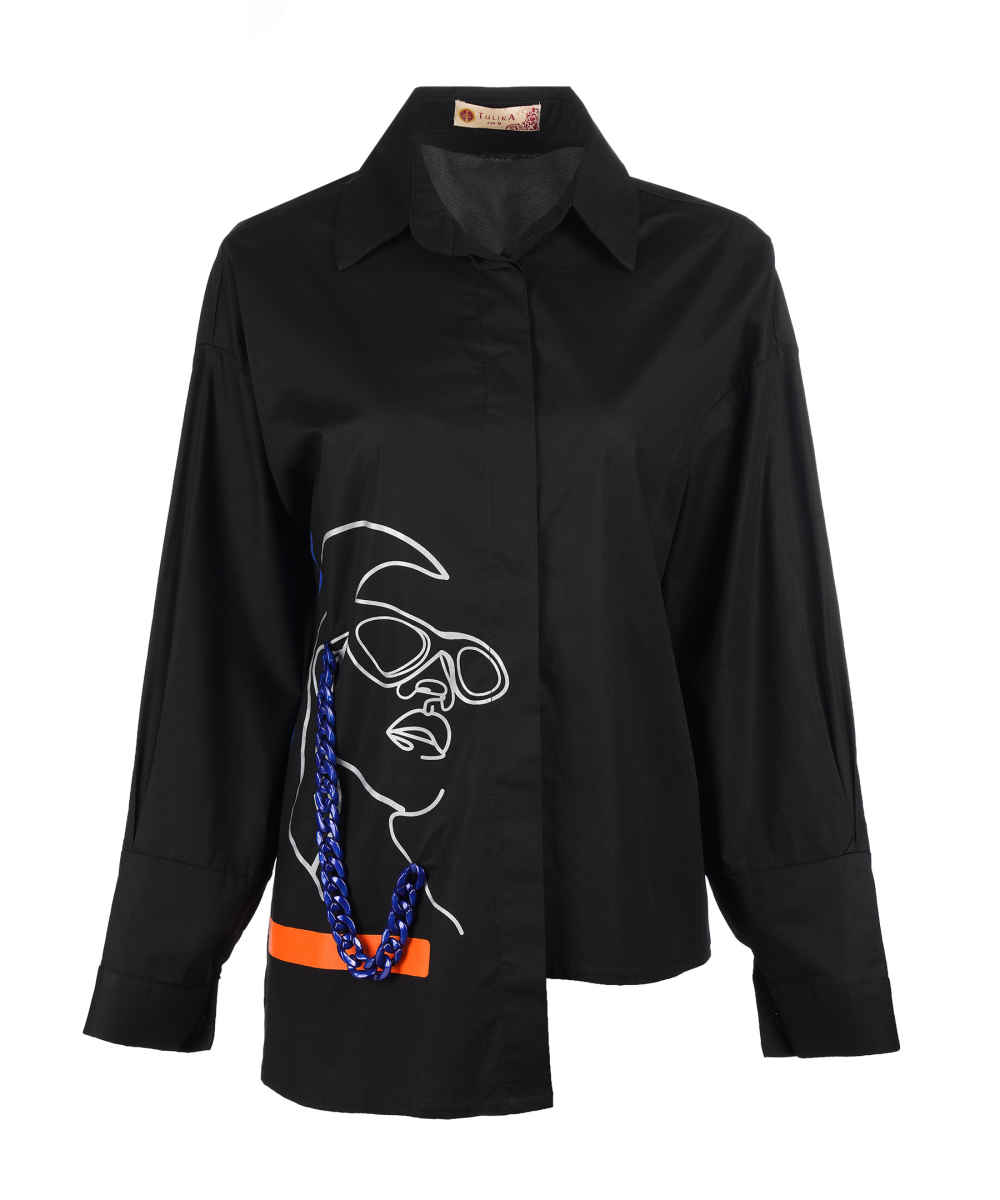 Dames Blouse met Lange Mouwen Model Nafas