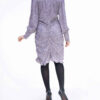Damesmode Jurk Model Elika – Slangenprint Lila