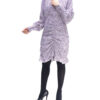 Damesmode Jurk Model Elika – Slangenprint Lila