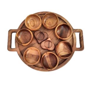 Houten Haft-sin Schalen voor Perzisch Nieuwjaar Fardis