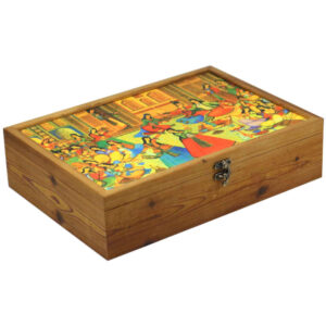 Danspatroon Houten Thee Organizer – Doos met Compartimenten