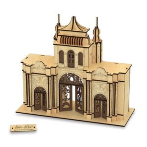 131-delige 3D Puzzel: Poort van de Nationale Tuin – Gedetailleerd Model