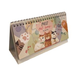 1402 Perzische Bureaukalender Model Cat lovers