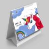 1402 Perzische Mini Bureaukalender Model Wolk