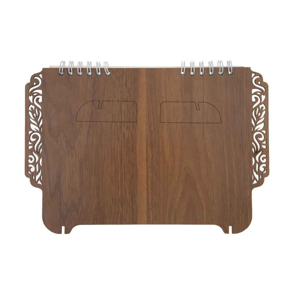 1402 Perzische Houten Bureaukalender Model Flower