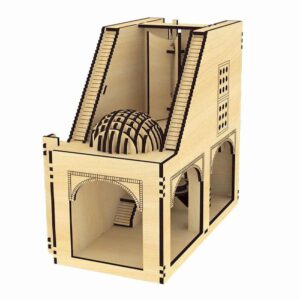 58-delige 3D Puzzel: Oude Windmolens van Nashtifan – Gedetailleerd Model