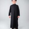 Zwarte Dishdasha Thobe voor Kinderen – Arabische Kleding
