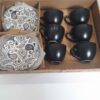 Perzische Theekop Set met Schotel – Paisley Keramiek Design (12 stuks)