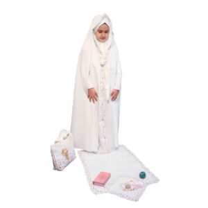 Meisjes’ Taklif Viering Chador – Model Nastaran (Wit)
