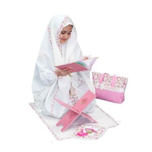 Meisjes’ Taklif Ceremonie Chador – Model Nabaut (Wit)