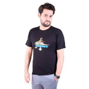 Islamitisch T-shirt voor Moslims Zwart Ya Abu Fadhl Al-Abbas Kalligrafie