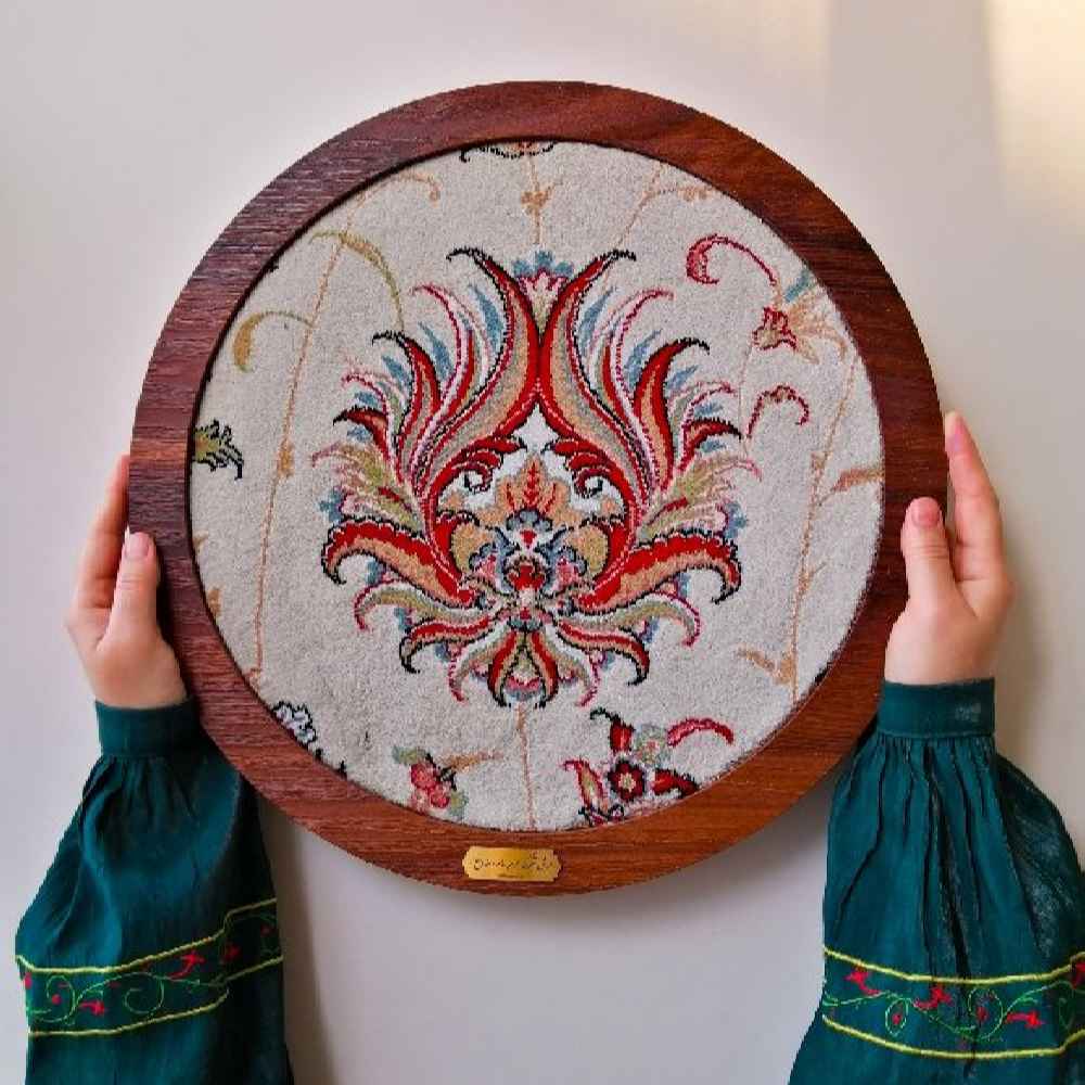 Islamitisch Imam Reza Heiligdom Tapijtframe Afshan