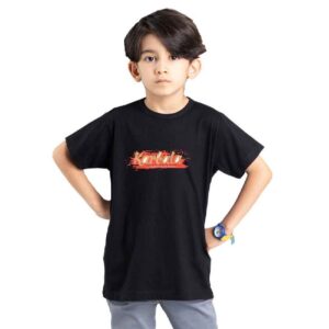 Islamitisch T-shirt voor Kinderen Zwart Karbala Kalligrafie