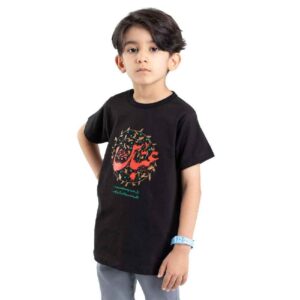 Islamitisch T-shirt voor Kinderen Zwart Abalfazl al-Abbas Kalligrafie