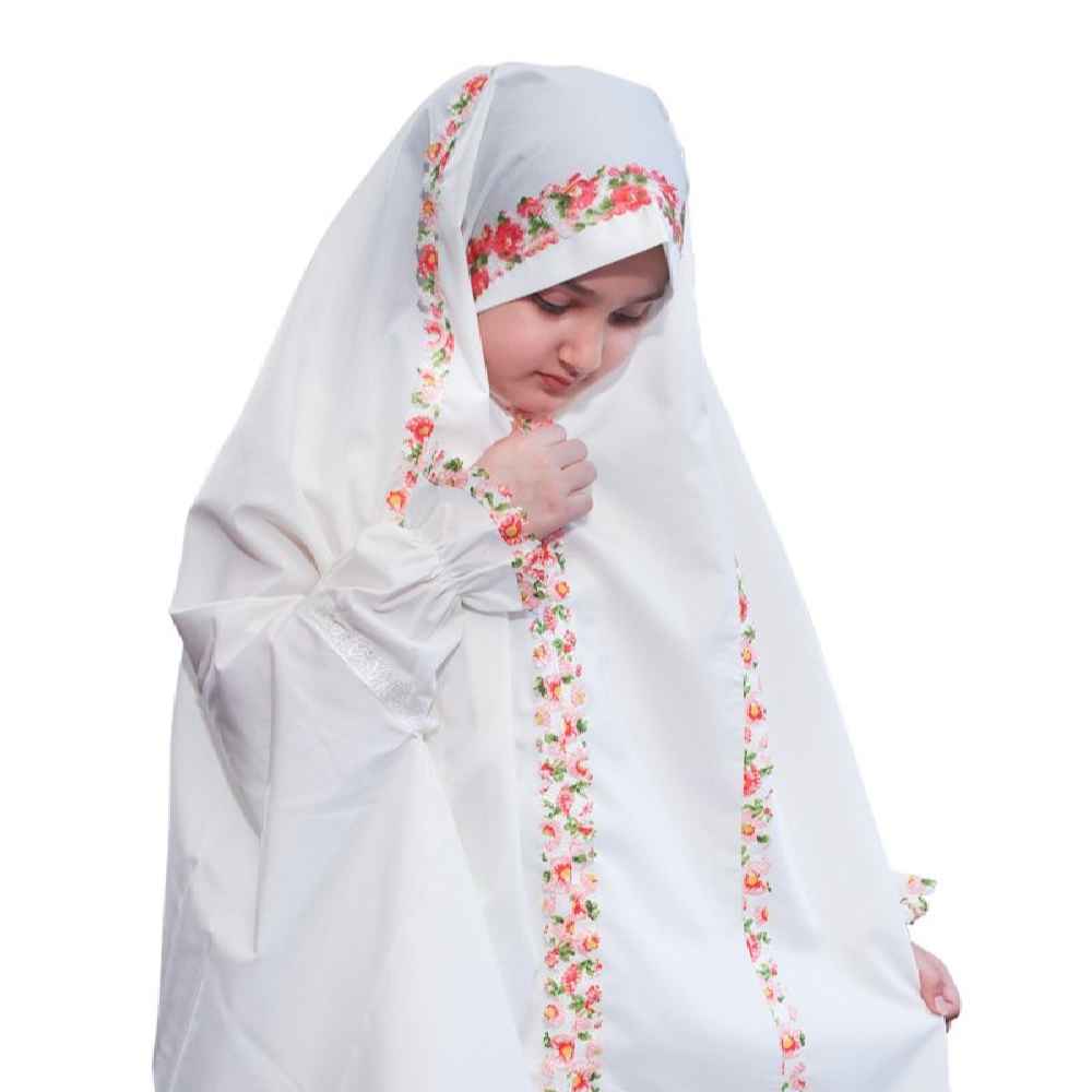 Islamitische Witte Meisjes’ Namaz Chador Model Bahareh