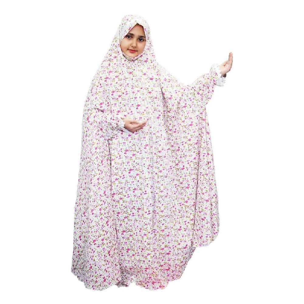 Islamitische Witte Meisjes’ Namaz Chador Model Blossom