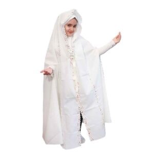 Islamitische Witte Meisjes’ Namaz Chador Model Nasim