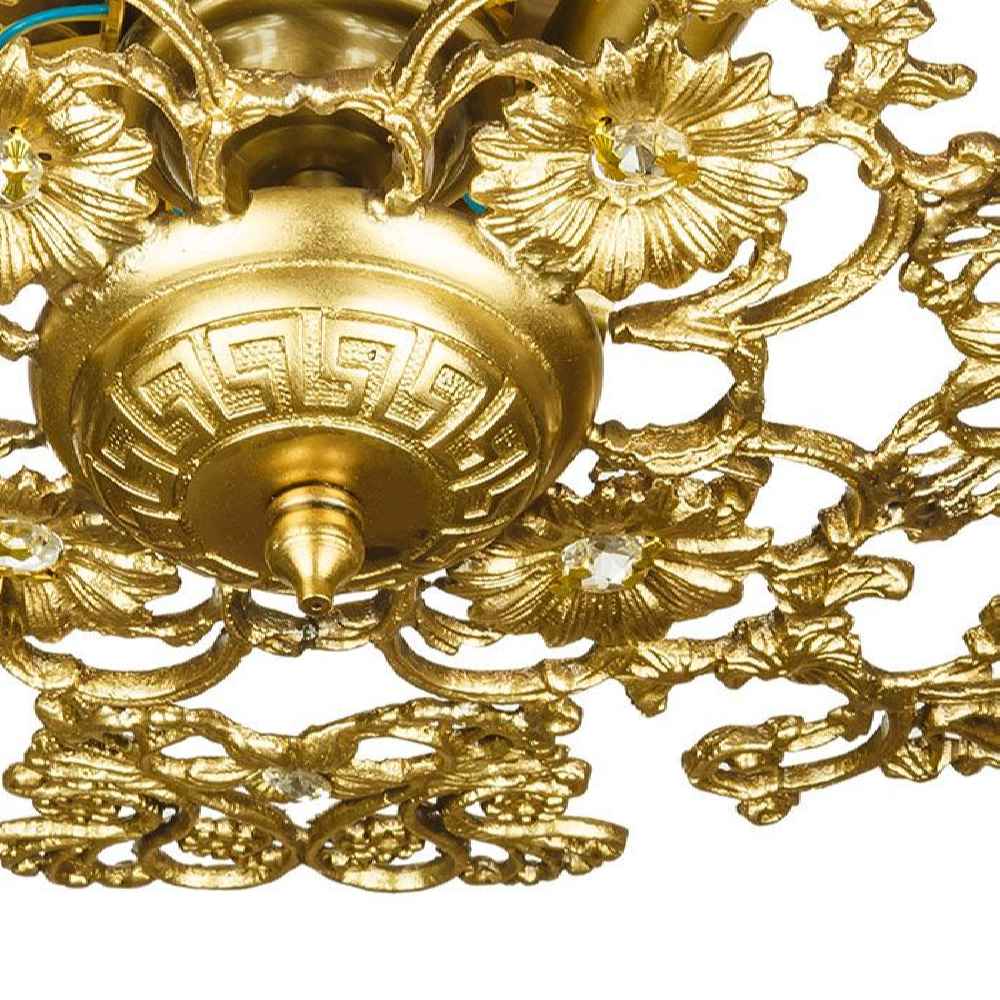 Messing Semi-flush Kroonluchter Florentijnse en Vintage Stijl Aysan