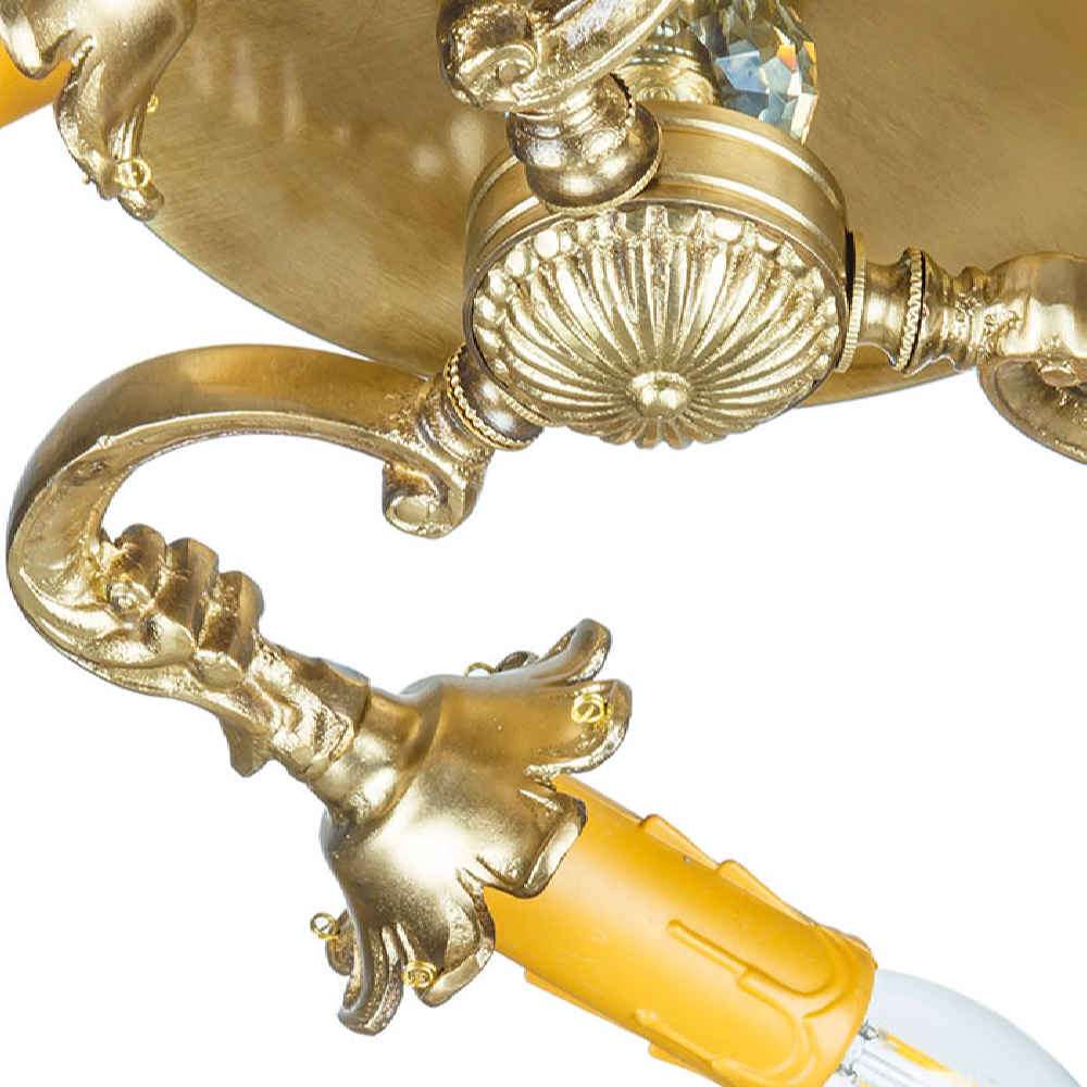 Messing Semi-flush Kroonluchter Florentijnse en Vintage Stijl Hiva
