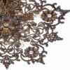 Messing Semi-flush Kroonluchter Florentijnse en Vintage Stijl Roshan