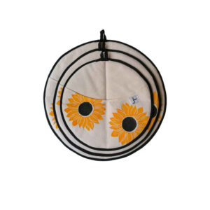 Damkoni – Perzische Rijstkap Stoomvanger Set van 3 – Model Sunflower