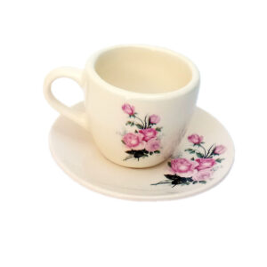 Perzische Theekop Set van 2 met Schotel – Dorsa Keramiek Design