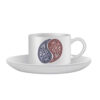 Perzische Theekop Set van 4 met Schotel – Eslimi Keramiek Design