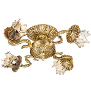 Aluminium Semi-flush Kroonluchter Florentijnse en Vintage Stijl Flower
