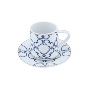 Perzische Theekop Set met Schotel – Tiam Porselein Design (12 stuks)